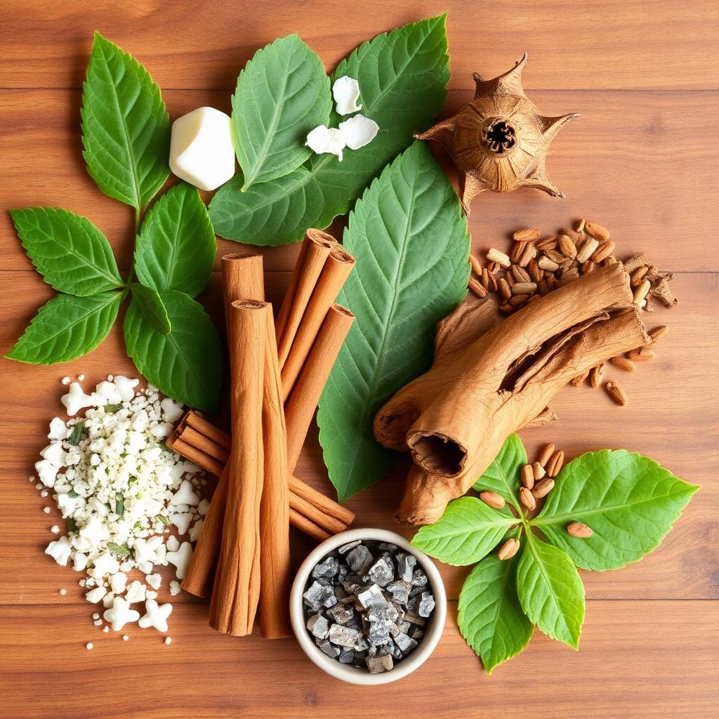 Ingredientes naturales de GlucoLife+: canela, berberina, melón amargo, gymnema, cromo